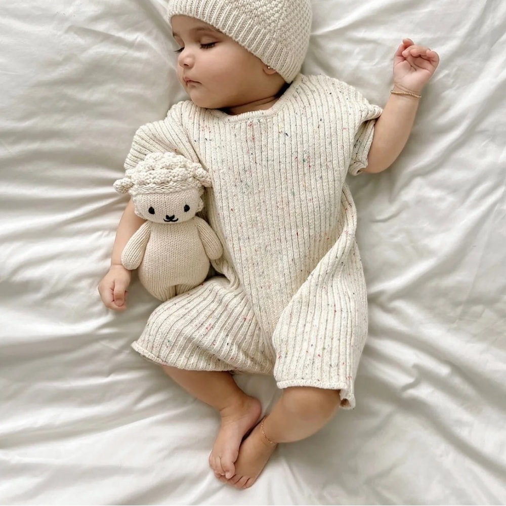 Oat & Co Ribbed Sprinkle Playsuit